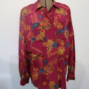 VTG Linda Allard for Ellen Tracy Silk Blouse